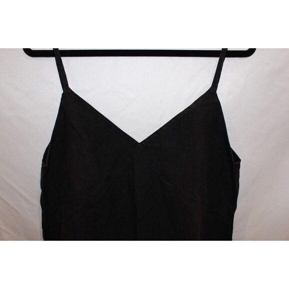 MATE THE LABEL BLACK WOMEN'S MAXI LINEN DRESS SZ M NWOT $148 - Picture 3 of 5